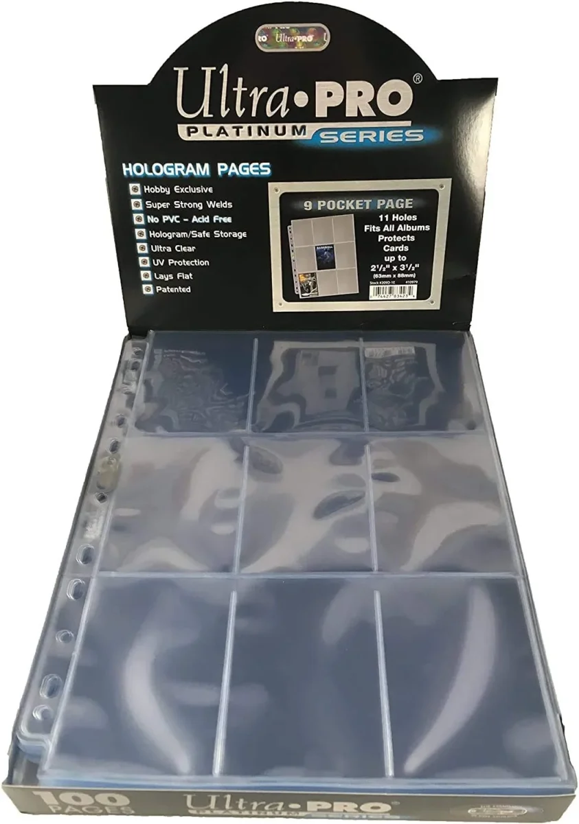 Ultra PRO Platinum – Feuilles de classeur PVC, 100 pages