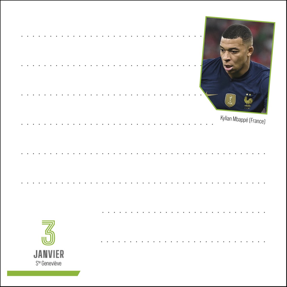 Calendrier bloc notes Foot – Image 5